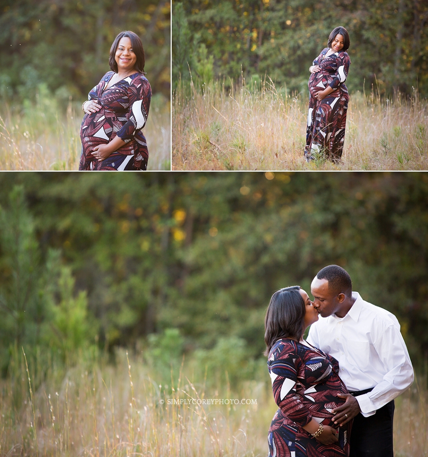 outdoor maternity portraits by Atlanta photographer