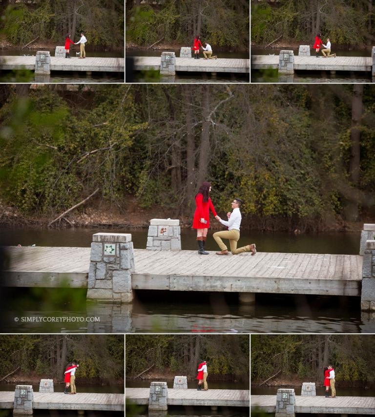 marriage proposal at Piedmont Park in Atlanta by Simply Corey Photography