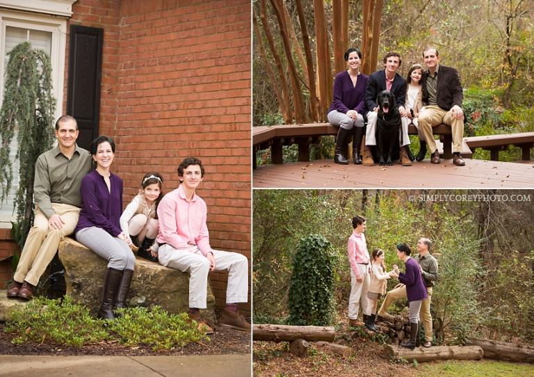 on location session at home by Atlanta family photographer