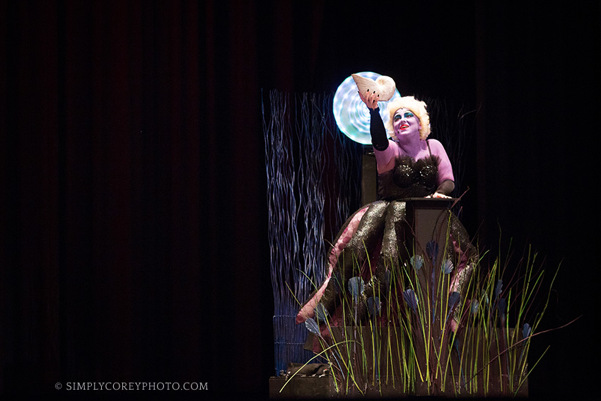 The Little Mermaid at South Paulding High School by Douglasville senior portrait photographer