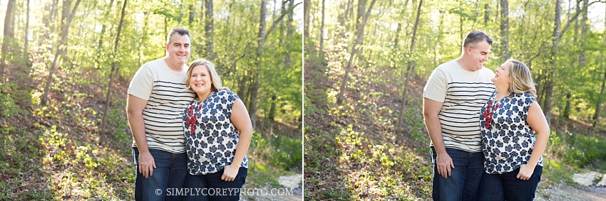 Mom and Dad during a family session by Atlanta couples photographer
