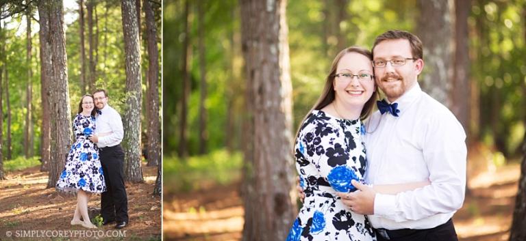 outdoor engagement session by Douglasville wedding photographer