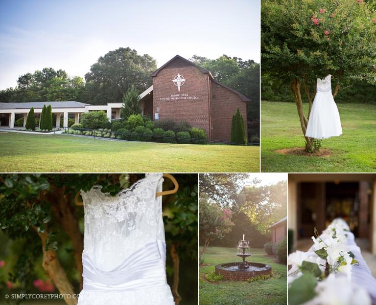 Bright Star Methodist Church wedding in Douglasville