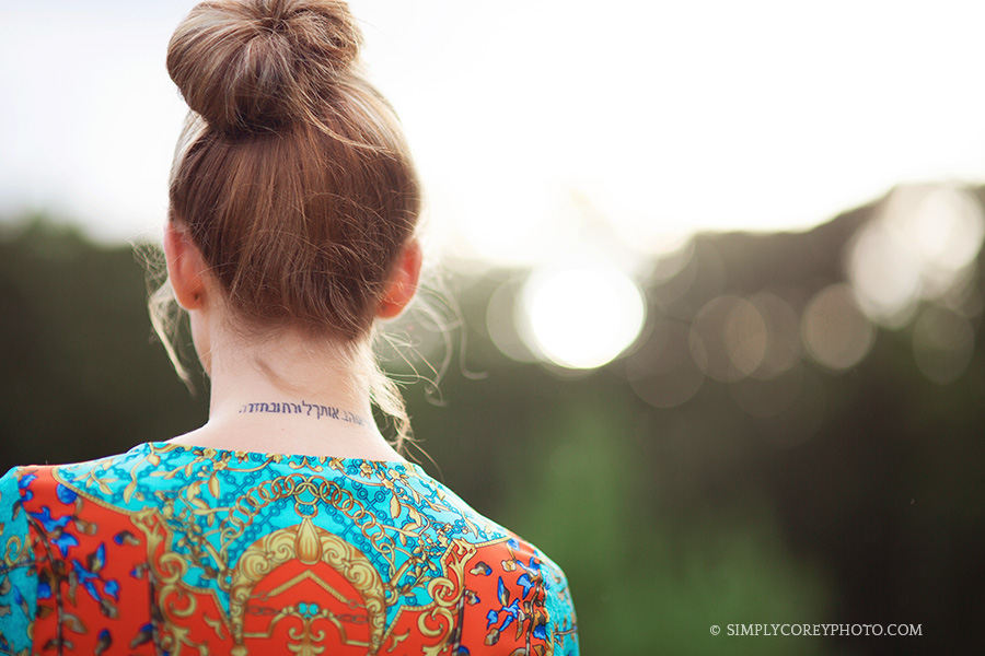 "I love you to the moon and back" tattoo by Atlanta professional photographer
