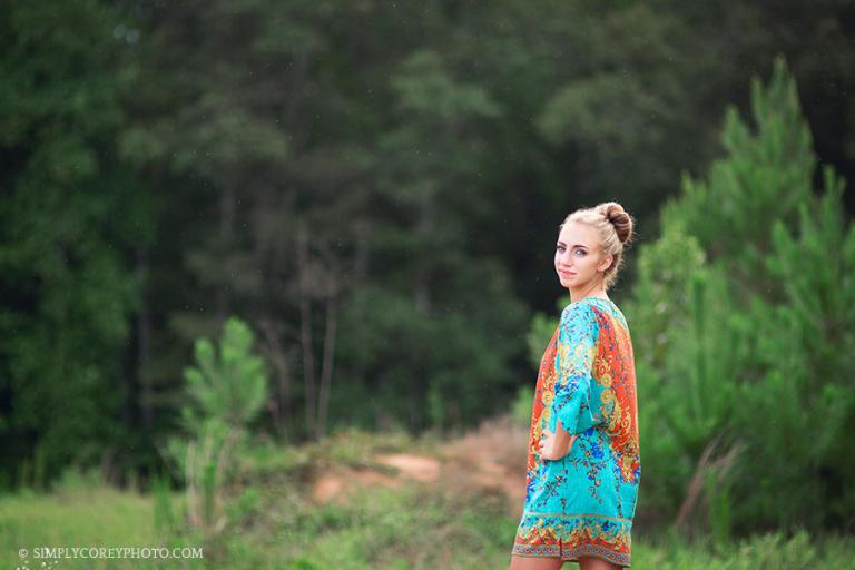 outdoor boho portrait session by Carrollton professional photographer