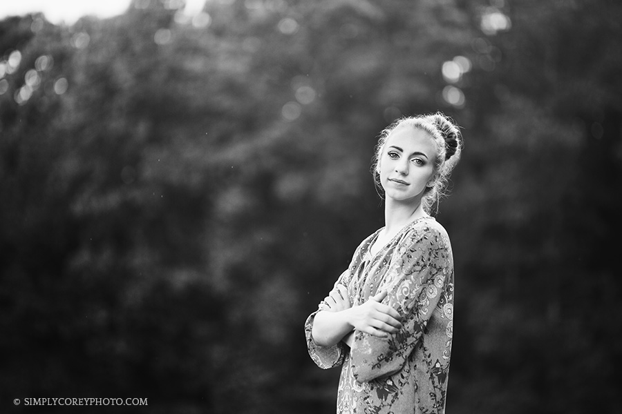 outdoor boho portrait session by Atlanta professional photographer