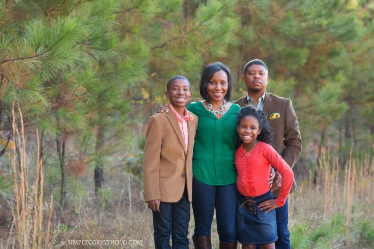 family of four by Douglasville children's photographer