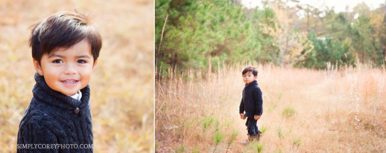 toddler by outside by Atlanta baby photographer
