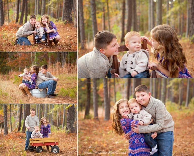 outdoor siblings portraits by Atlanta family photographer