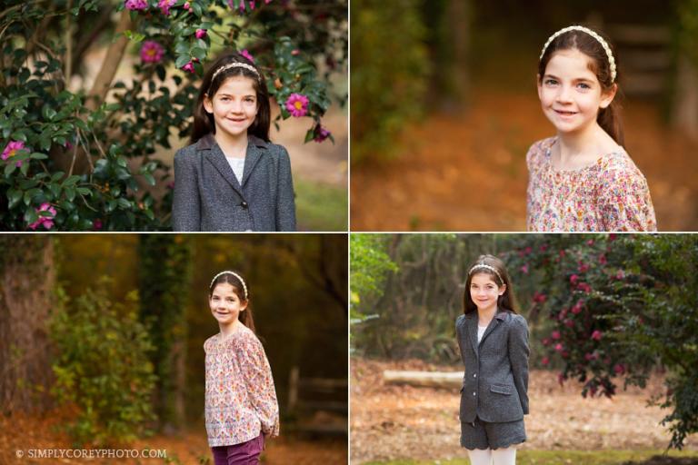 outdoor portraits of a little girl by Atlanta child photographer