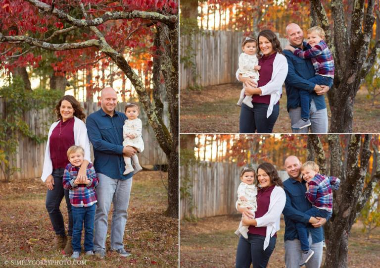 outdoor fall portraits by Douglasville family photographer