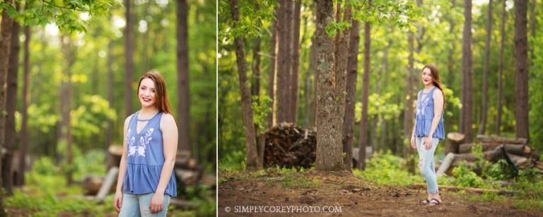 outdoor portrait session by Villa Rica senior portrait photographer