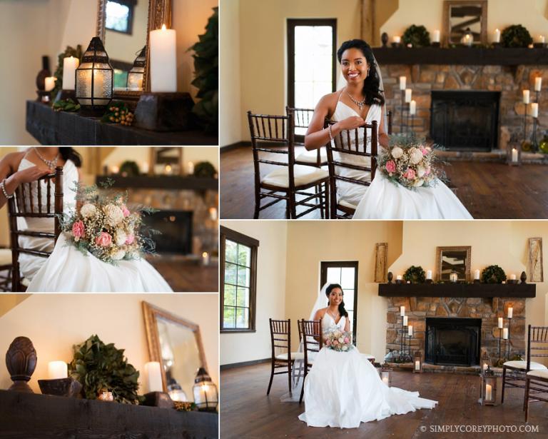 bride inside Tuscany Hills Country Club by Carrollton wedding photographer