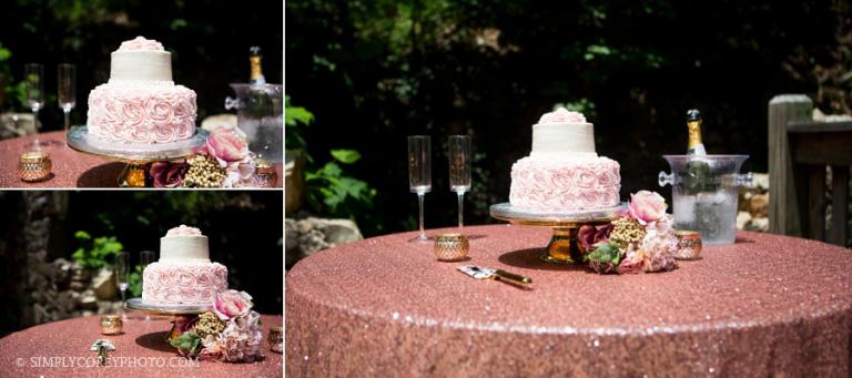 Publix wedding cake, Atlanta elopement photographer