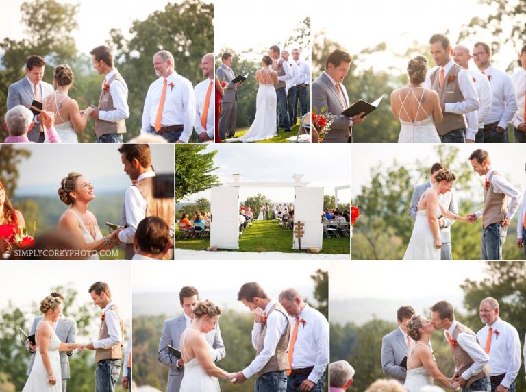 outdoor wedding ceremony Douglasville photographer