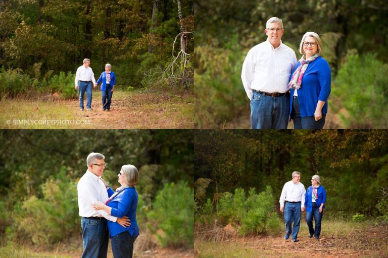 30th anniversary portraits outside by Douglasville couples photographer