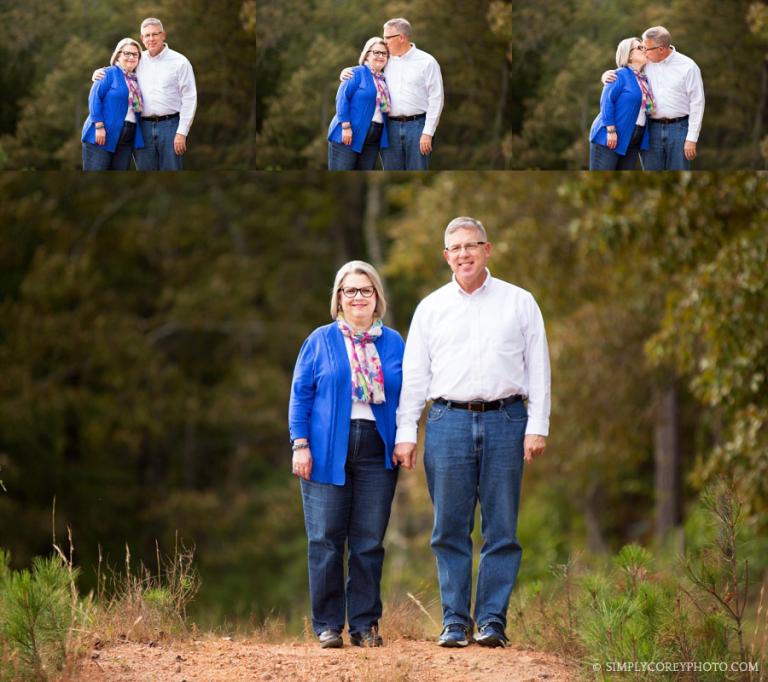 outdoor 30th anniversary photos by Newnan couples photographer