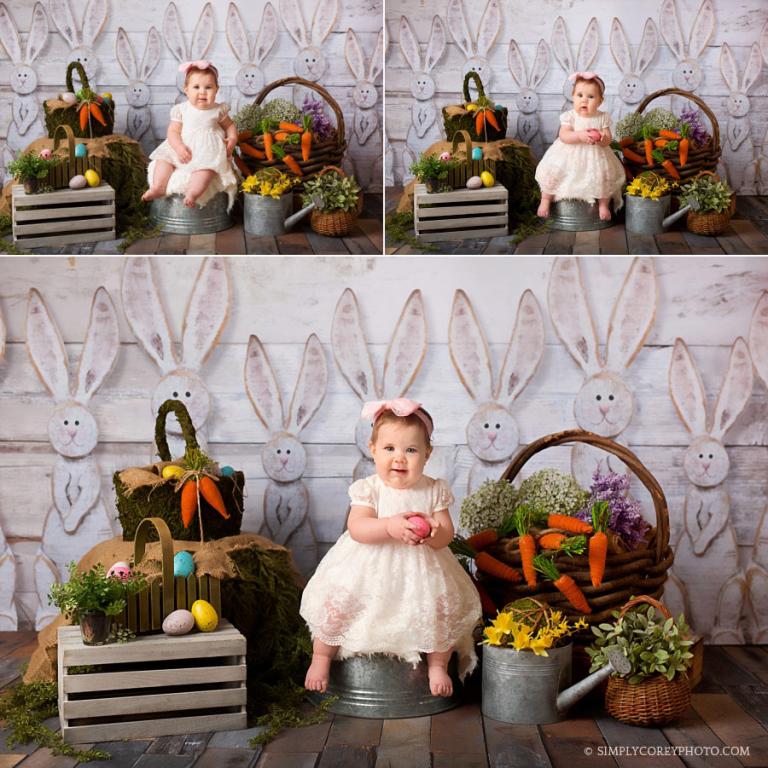 Bremen baby photographer, spring studio photography sitter session