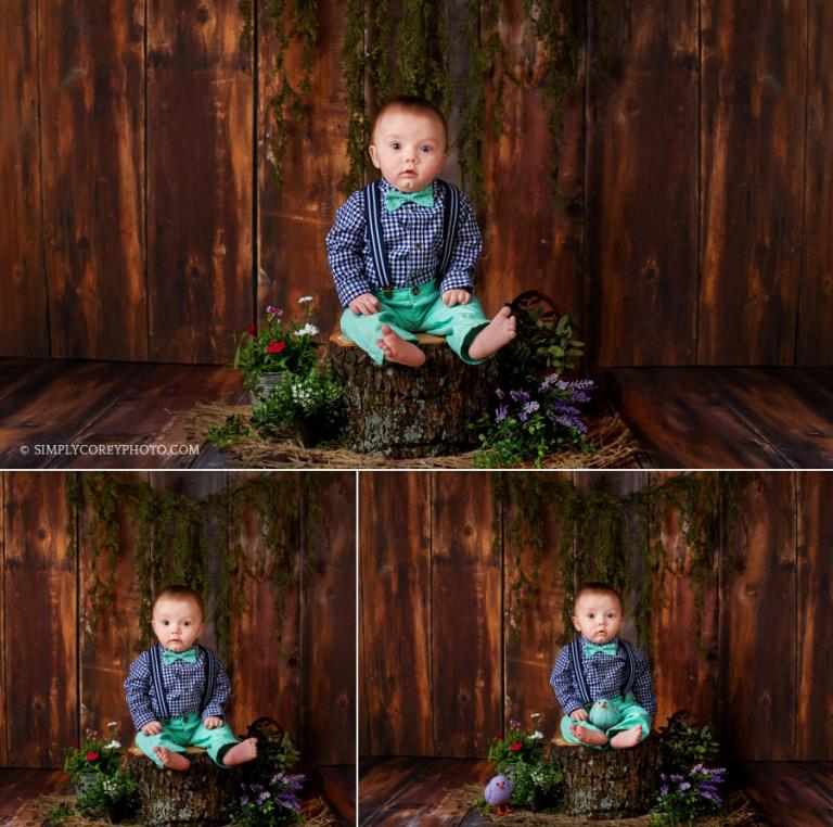 Douglasville baby photographer, spring portraits in studio
