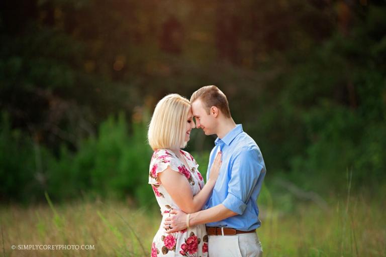 Atlanta couples photographer, outdoor first anniversary session