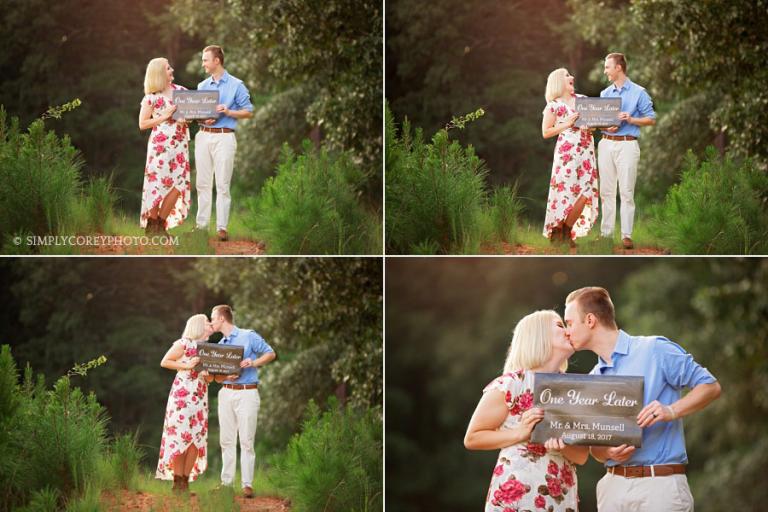 first anniversary portraits by Villa Rica wedding photographer