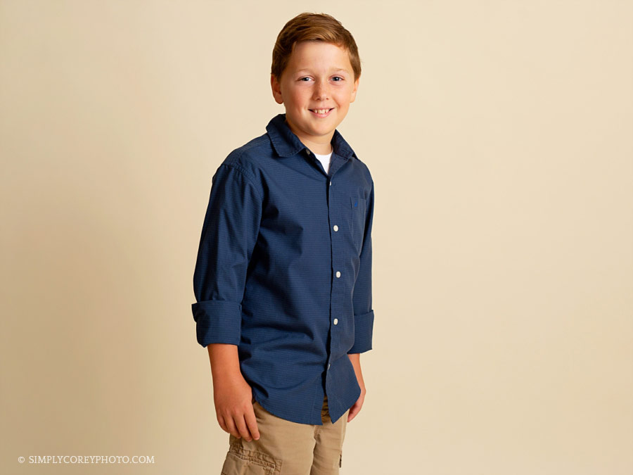 Carrollton tween photographer, boy studio session