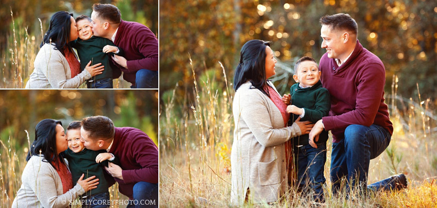 family photographer Villa Rica, fall mini session in tall grass