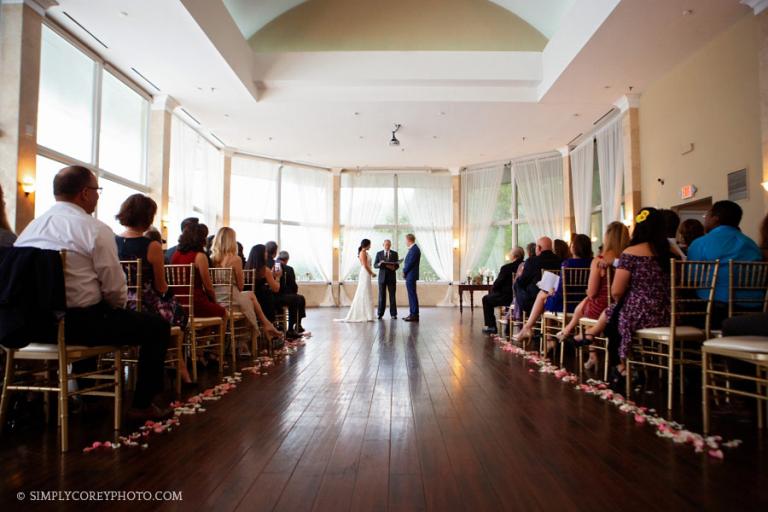 Atlanta wedding photographer, Piedmont Room at Park Tavern wedding ceremony