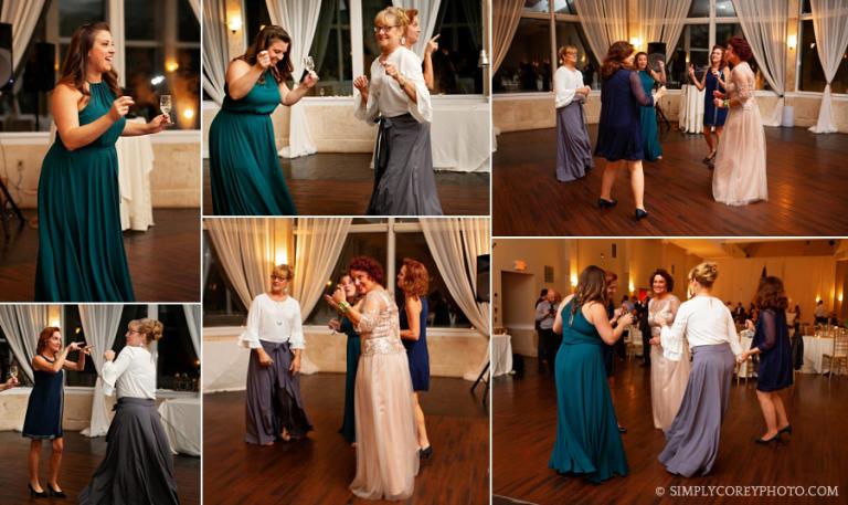 Douglasville wedding photographer, dancing during reception at Piedmont Room