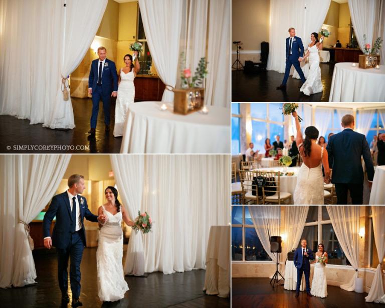 Douglasville wedding photographer, introduction into reception at Piedmont Room