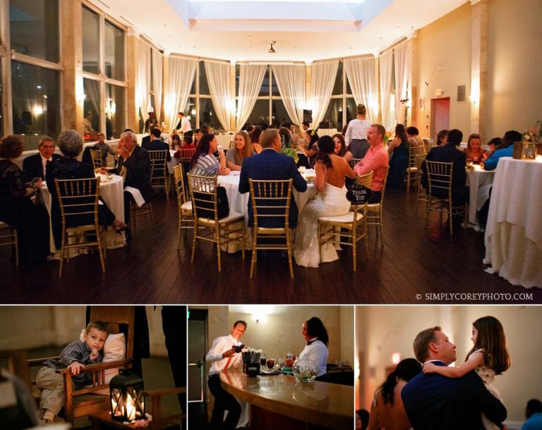 intimate wedding reception in Piedmont Room, Atlanta wedding photography