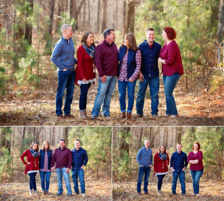 Bremen family photographer, mom and dad with grown children and their spouses