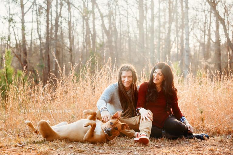 Douglasville pet photographer, family during maternity session