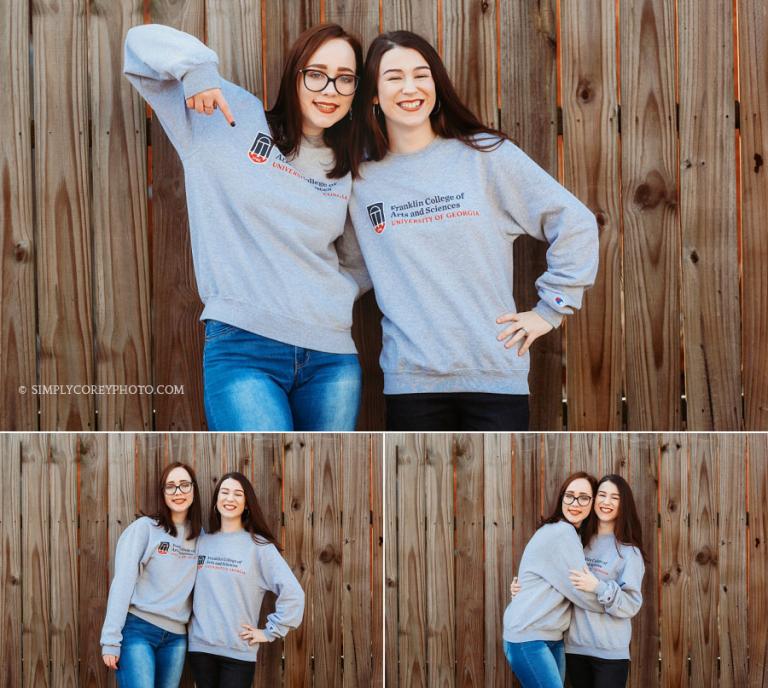 Douglasville teen photographer, college roommates in UGA sweatshirts