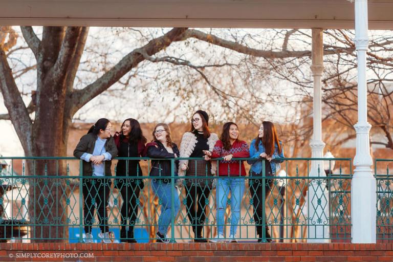 Marietta teen photographer, college friends on the Square