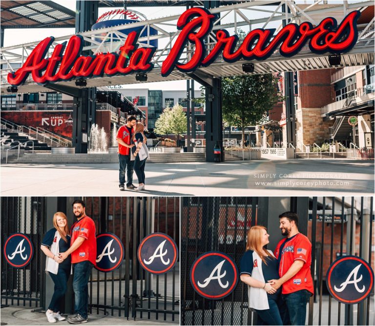 Atlanta Maternity Photographer Atlanta Braves Maternity Session