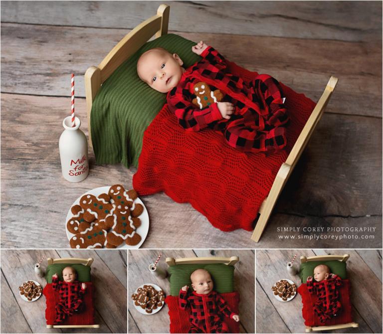 newborn photographer Douglasville, Christmas cookie studio session