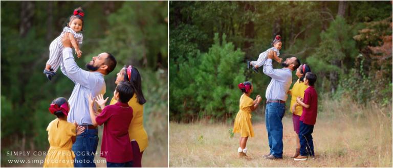 Douglasville family photographer, candid outdoor photos