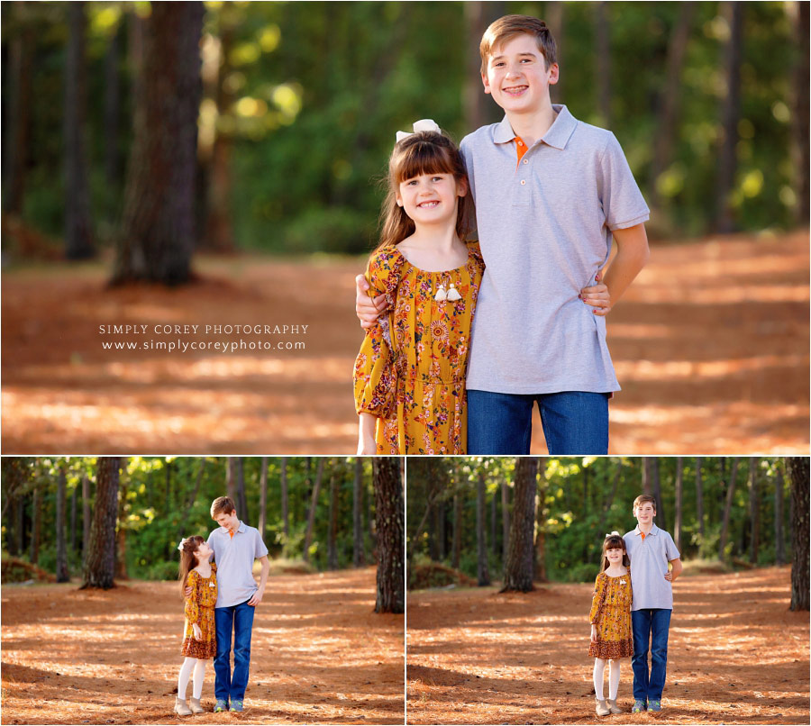 Atlanta family photographer, sibling photos fall mini session