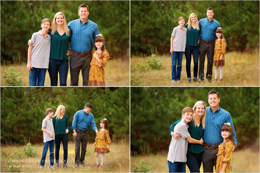 Douglasville family photography, fall mini session in a field