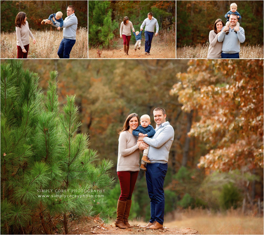 Carrollton family photographer, outdoor fall mini session with baby