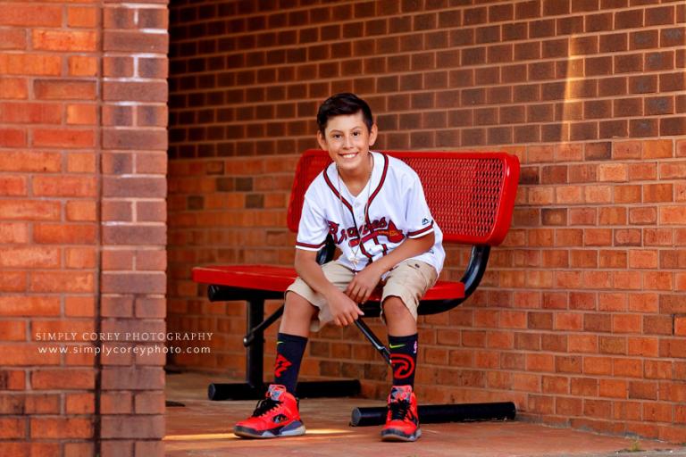 Atlanta children's photographer, 5th grade graduation photos at school