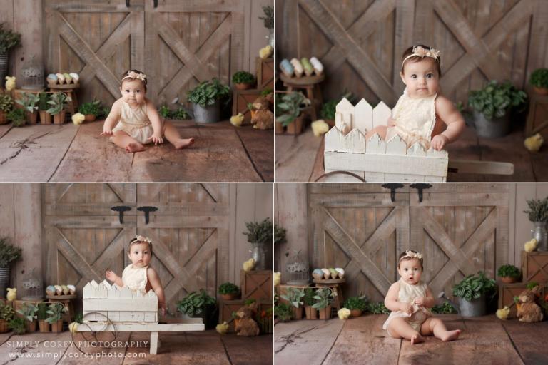 Carrollton baby photographer in Georgia, spring mini sessions in studio