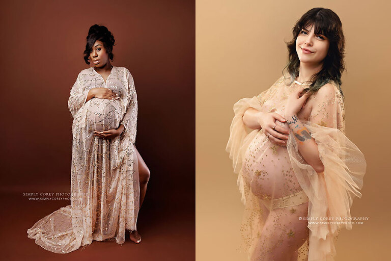 Atlanta maternity photographer, studio pregnancy portraits