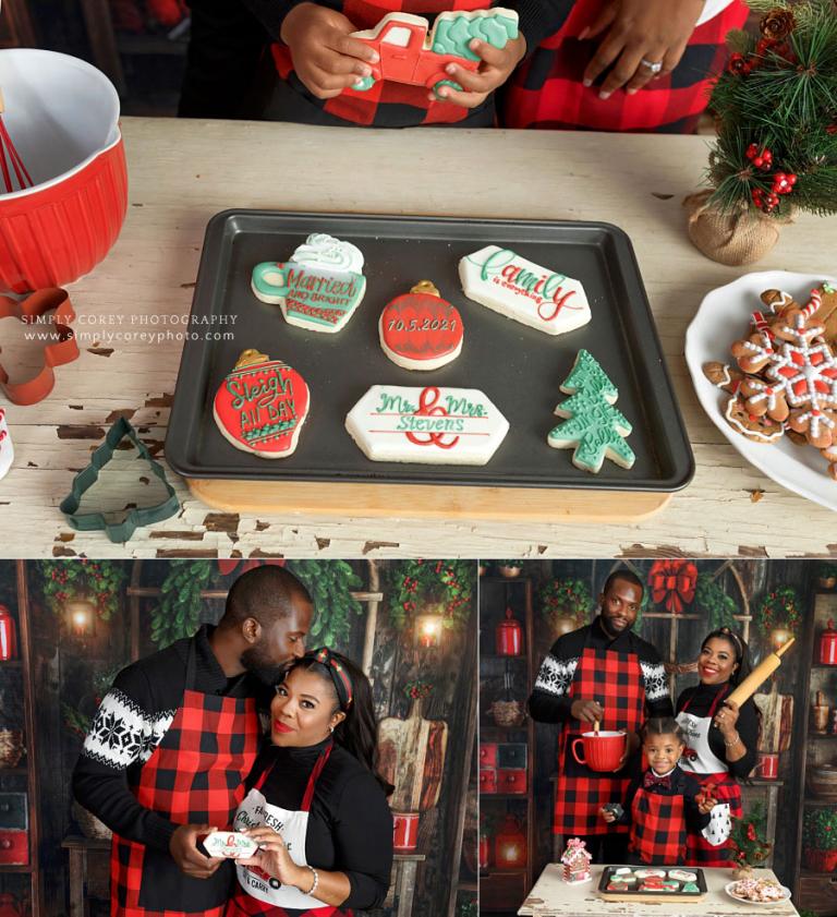 mini session photographer near Mableton, Christmas cookies by Sarah's Cookie Corner