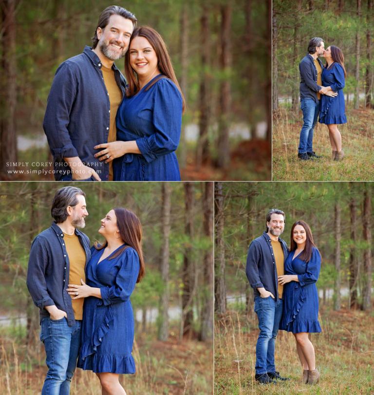 West Georgia photographer, parents during outdoor family portrait session