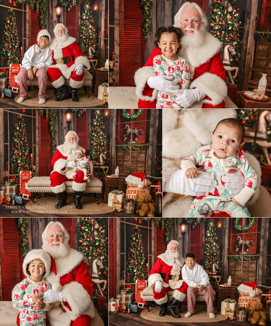 Villa Rica Santa mini session photographer, kids and baby Christmas session