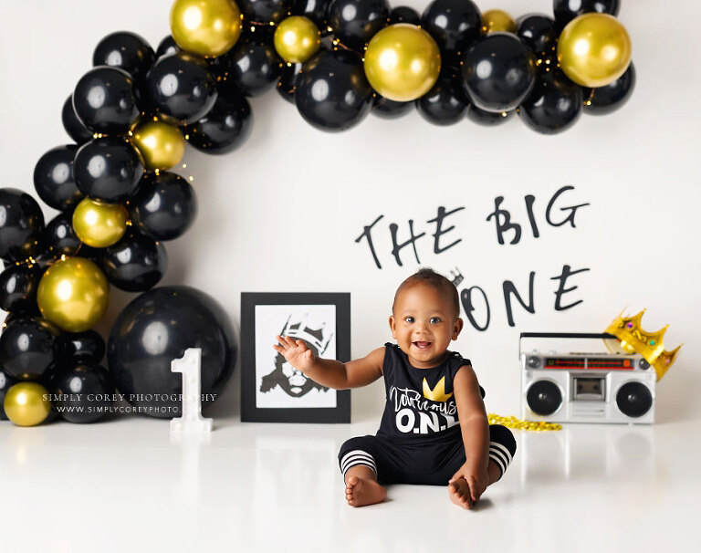 Atlanta baby photographer, The Big One Biggie studio theme