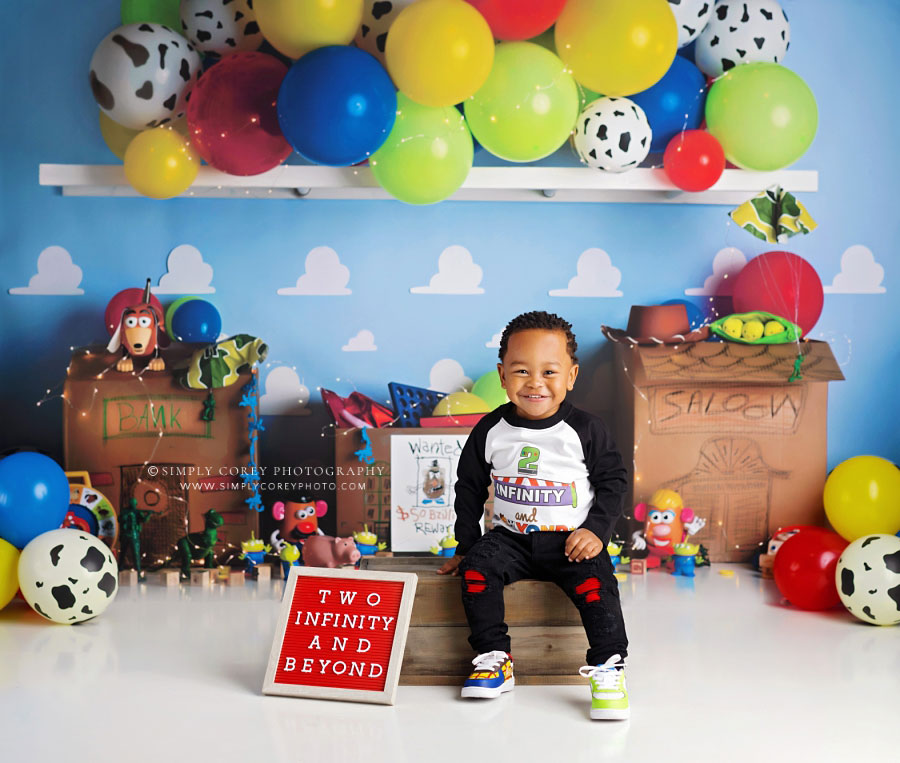 Atlanta baby photographer, two infinity and beyond birthday session