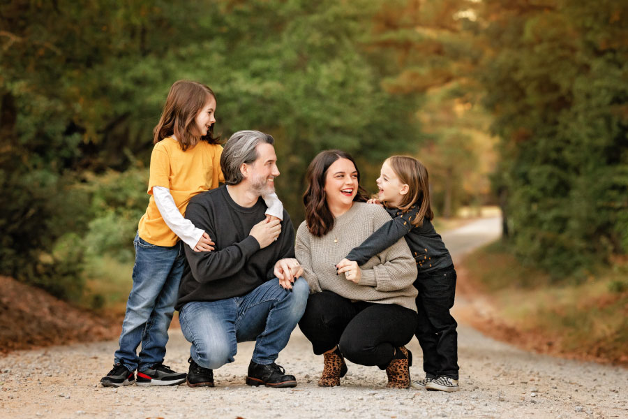 Newnan family photographer, outdoor portrait on country road
